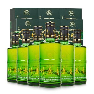 汾酒 杏花村 金象 竹叶青露酒 38度500ml*6瓶 整箱装(新老包装随机发)