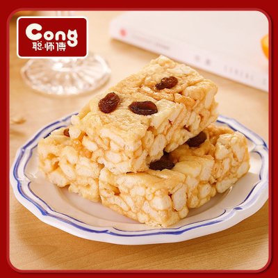 苏宁宜品认证-聪师傅沙琪玛500g香酥早餐传统糕点办公室零食小吃