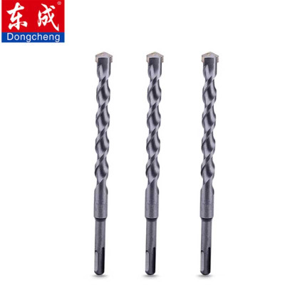 东成冲击钻头电锤混凝土穿墙圆柄过墙转头两坑两槽合金钻18*200mm