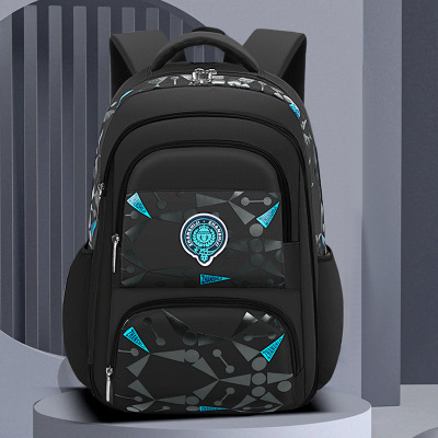 新款小学生书包韩版休闲儿童包包1-3-6年级侧冰箱式学生双肩背包