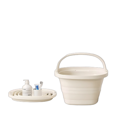 直隶旺牌 折叠水桶家用大容量学生宿舍手提桶车载户外钓鱼旅行便携式泡脚桶 个