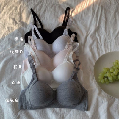 Ideamini冬季薄款性感内衣女小胸聚拢防走光美背文胸调整型无钢圈胸罩裹胸抹胸