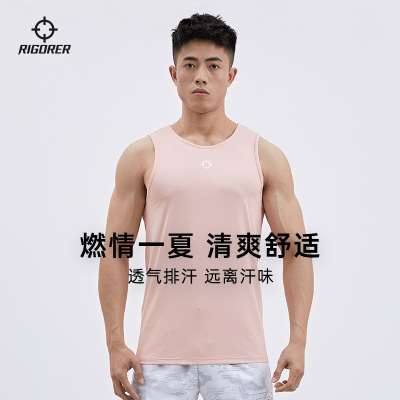 准者2021新款运动背心男士夏季透气无袖T裇