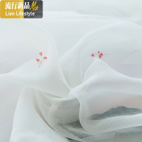 纱帘白纱透气不透人窗帘成品简约现代卧室客厅阳台纱帘遮光窗纱 三维工匠