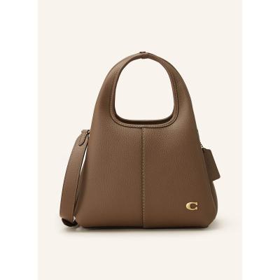 COACH女款真皮单肩斜挎包 可调肩带双层大容量时尚手提包