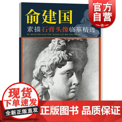 俞建国素描石膏头像临摹精选 素描入门名师指导学画优秀指导上海人民美术出版社大师绘画技法指南