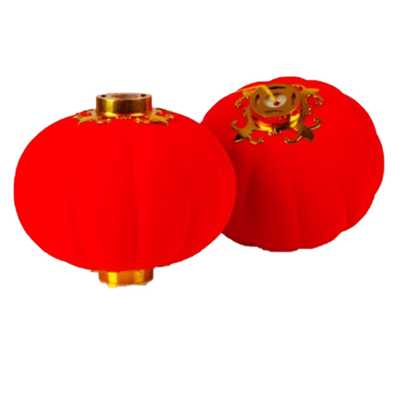 锦瑞星新年装饰 植绒小灯笼 22#2个 /包