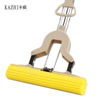 卡质 拖把胶棉拖把免手洗拖把吸水海绵拖把对折吸水拖挤水 27CM 10把装