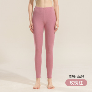 女士高腰螺纹秋裤女内穿加肥加大舒适薄款保暖裤女紧身弹力打底裤