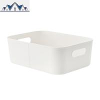塑料桌面收纳篮卫生间浴室化妆品收纳盒零食书籍整理置物篮 三维工匠