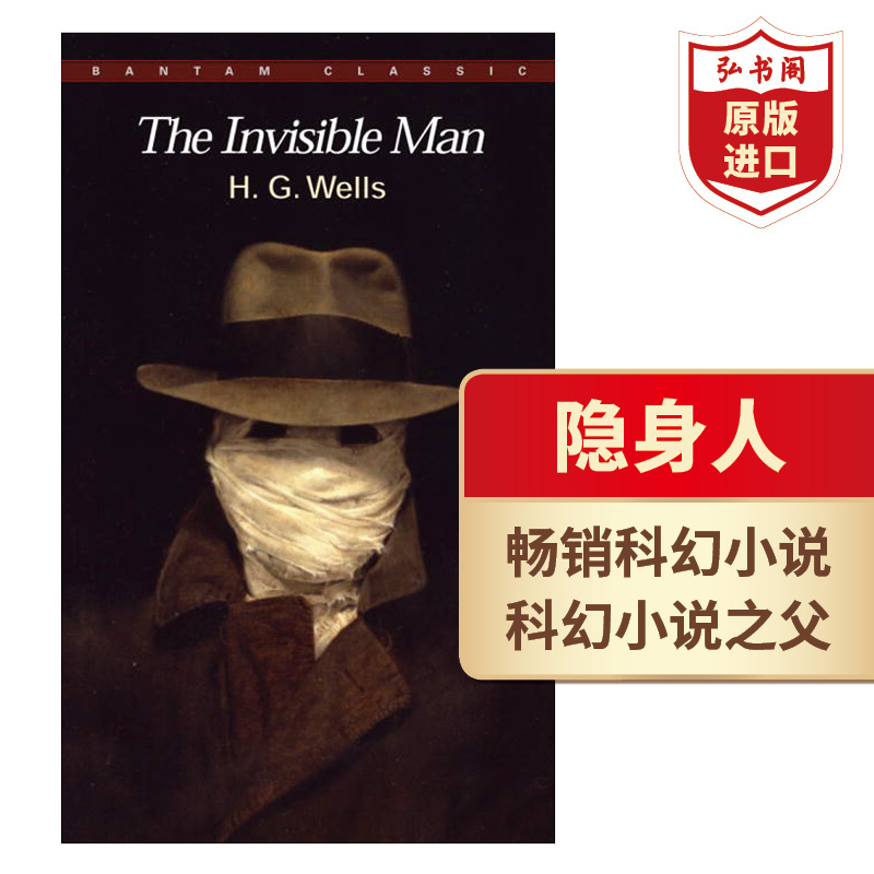 [正版图书]隐身人 英文原版 the invisible man 威尔斯wells科幻小说