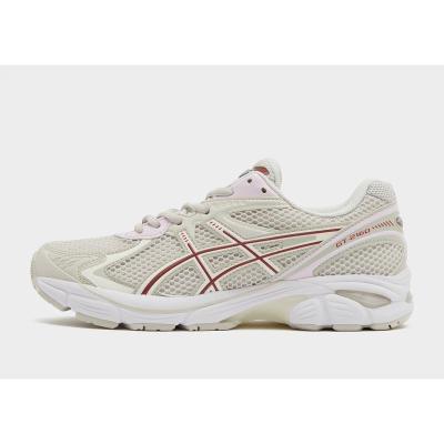 ASICS跑步鞋女透气舒适缓震效果抓地力强轻便耐磨米色配色