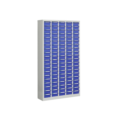 臻远零件柜抽屉式工具柜 100抽蓝色无门中号