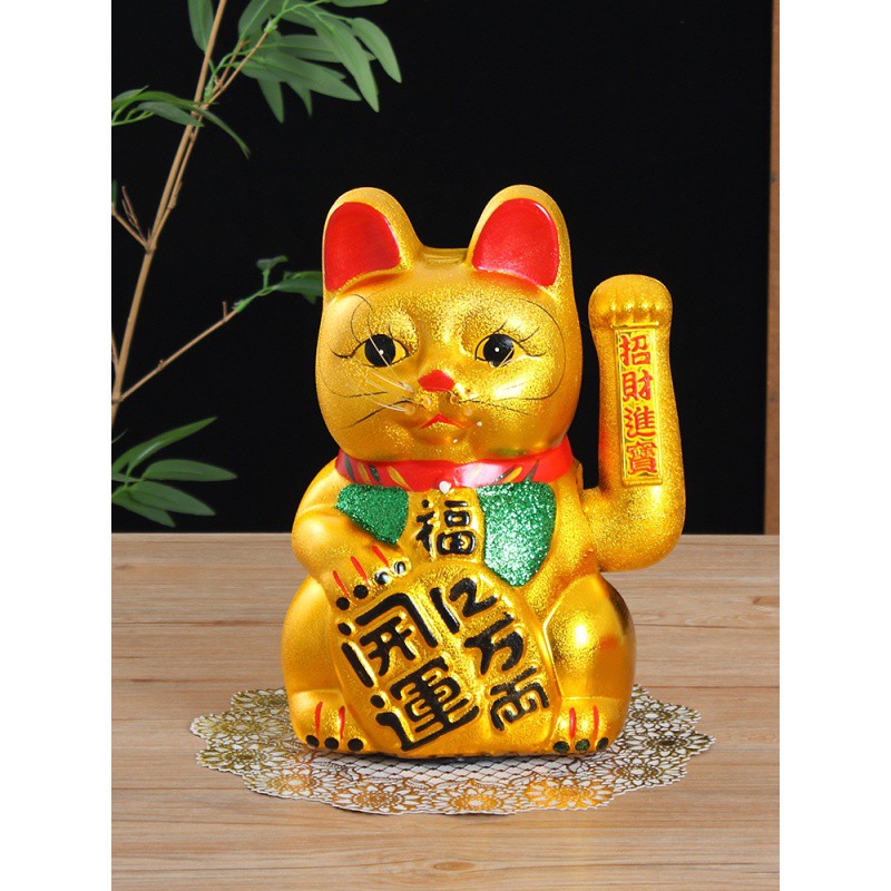 开业新店开业摇手猫礼品大号店招迎客 三维工匠 [双用]11寸猫亿万两猫