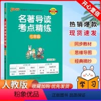 名著导读考点精练 七年级/初中一年级 [正版]2024名著导读考点精练初中七年级初一上下册朝花夕拾西游记骆驼祥子海底两万