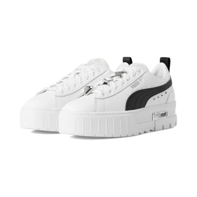 彪马(Puma)厚底休闲鞋女新款百搭运动风PU皮平台板鞋耐磨防滑圆头