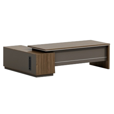 慧采云 办公家具老板桌现代简约办公桌总裁桌大班台经理主管办公室电脑桌2.4米