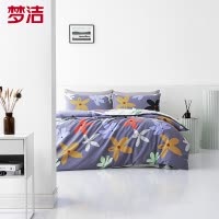 梦洁家纺 美颂磨绒印花 四件套恋青春