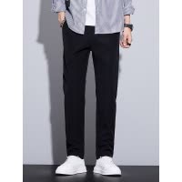 秋冬厚款小西裤男新款百搭修身弹力时尚纯色简约男款轻商务休闲裤