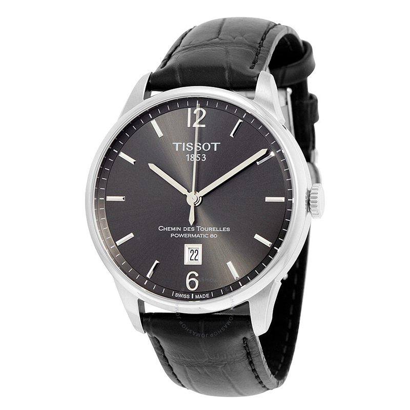 天梭(tissot) 瑞士名表 杜鲁尔系列男士自动机械手表腕表 t099.407.