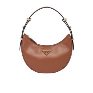 女包Arque 新款时尚微标单肩手提腋下包女士半月包法棍包 送女友 棕色