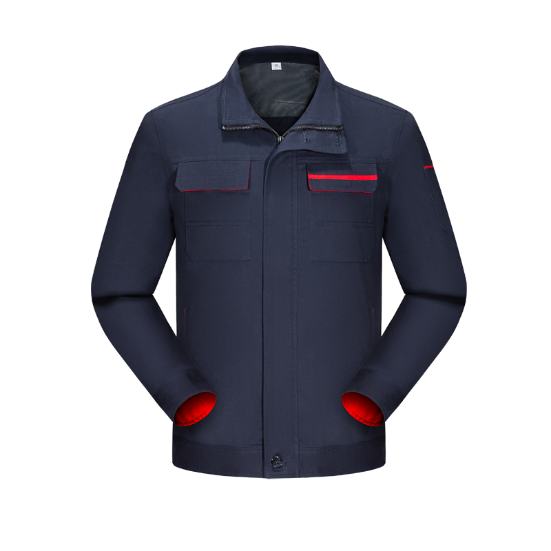 TMG6906 兜配色拉链纯棉春秋工作服劳保服