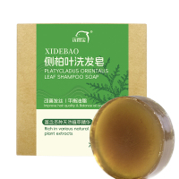 洗得宝 XDB-XFZ0834侧柏叶洗发皂100g手工香皂角何首乌中药护发 洗发皂