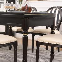 轻奢实木餐桌椅组合美式家具伸缩折叠可变圆桌餐桌家用小户型饭桌