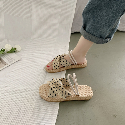 凉鞋女仙女风2021新款学生百搭罗马两穿网红凉拖ins潮沙滩平底鞋