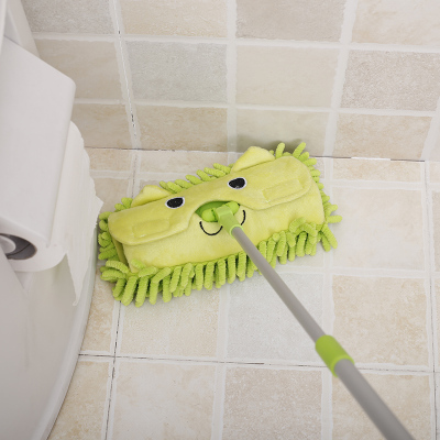 迷你浴室小拖把 可爱小号平板吸水拖把儿童小玩具汽车米魁窗户清洁擦