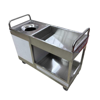 晨以橙 收碗收残一体车 不锈钢款 台