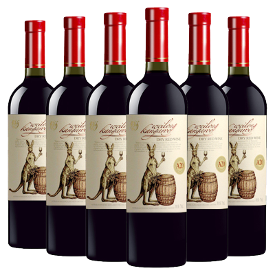 威龙袋鼠a20有机干红葡萄酒750ml*6箱装红酒