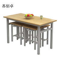 苏佰卓餐桌4人学校食堂小吃店快餐桌椅饭堂防火板桌1200*600*750[含椅]