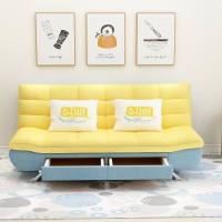 1.9*1.2米双抽屉储物沙发床小户型多功能拆洗折叠布艺双人沙发床