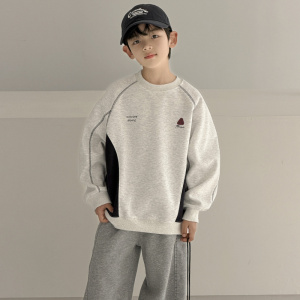 儿童装男童春装卫衣春秋款2026新款中大童男孩痞帅春季帅气上衣潮