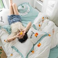美帮汇水洗棉四件套全棉全棉款床单被套学生宿舍床笠三件套床上用品