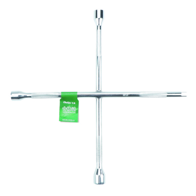 长鹿 镜面滚花十字扳手 20