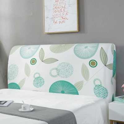 床头罩套床头套软包防尘罩靠背罩子保护套1.8米弹力布1.5床北欧风 爱上清新 1.2米(适合1.1-1.4米床头使用)