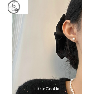 JiMi韩代fever同款珍珠耳钉复古贝母耳环耳饰女耳夹14mm韩国ins网红