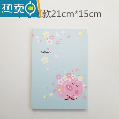 敬平可爱卡通大学生寝室桌面台式化妆镜超大女梳妆镜子纸折叠便携便携式用镜 湖蓝色 中号薄款小猪