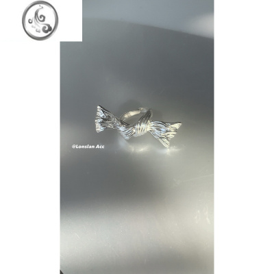 JiMiLONSLAN ACC 大蝴蝶INS 925开口可爱质感食指戒指