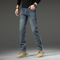 金盾(KIN DON)品牌纯黑色牛仔裤男修身潮牌小脚裤子男士休闲秋冬季款韩版潮流长裤