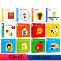 12册套装 [正版]TouchThinkLearn 小手摸摸全知道系列触摸书ABC 123数字Colors颜色动物纸板书