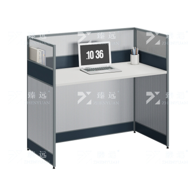 臻远 ZYGW-024职员桌办公桌屏风工作卡位直排单人位