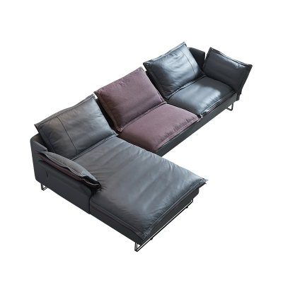 意梵 沙发 意式极简真皮沙发简约现代客厅小户型头层牛皮整装北欧沙发