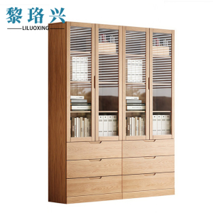 黎珞兴储物柜1.6米四门(带六抽屉)台