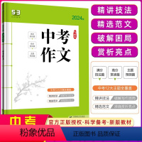 [语文]中考满分作文 初中通用 [正版]2024版53初中语境背单词初中词汇1600词 七八九年级中考初中英语单词350