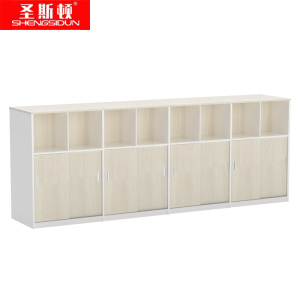 圣斯顿S-SF3248BG板式靠墙矮柜3200*480*1150mm雪松色(15天内发货)