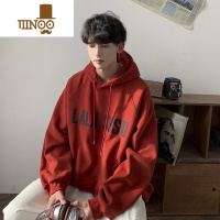 YANXU卫衣男款美式复古潮牌连帽硬挺外套oversize大码秋天衣服