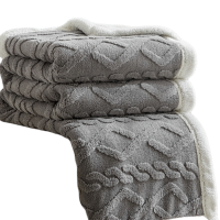 铭思沃毛毯150*200cm条 灰